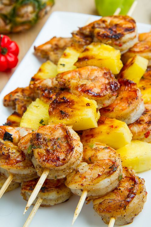 Easy Jerk Shrimp Kabobs: Grill Recipe with Pineapple & Sweet Potatoes